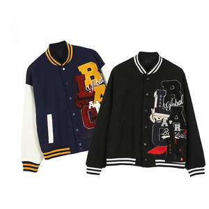Fabricant OEM Veste Letterman de baseball personnalisée avec broderie pour hommes Nouveau design Vestes universitaires de haute qualité - Product Image 5