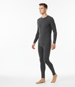 Traje Térmico Climate Guard Gris para Hombre, Suave, Manga Larga, Transpirable, Ropa Abrigada de Invierno para Hombre - Product Image 1