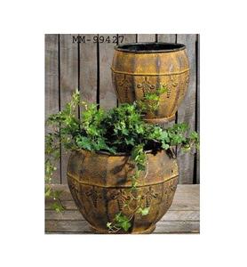 Jardinera de metal de nuevo diseño con juego de artesanía de inspiración antigua forma y tamaño personalizados a bajo precio - Product Image 4