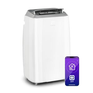 เครื่องปรับอากาศแบบพกพา 12000 BTU สำหรับบ้าน ควบคุมผ่านแอพ WiFi 3 in 1 ระบบทำความเย็น ลดความชื้น และพัดลม สำหรับห้องขนาด 20-35 ตร.ม. 55 เดซิเบล สีขาว - Product Image 1