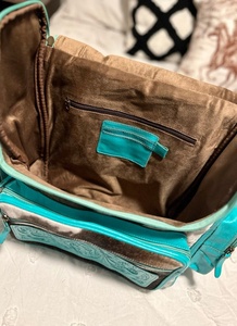 Bapa หนังวัวแท้สำหรับผู้หญิงทำด้วยมือสไตล์โบฮีเมียนวินเทจแบบสายเดี่ยวกระเป๋าสะพายไหล่ประดับพู่ - Product Image 3