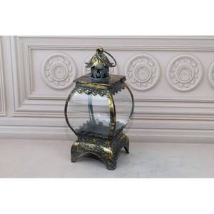 Faroles vintage del siglo XX de metal y vidrio elevan la decoración del Ramadán con elegancia, tradición y significado espiritual. - Product Image 4