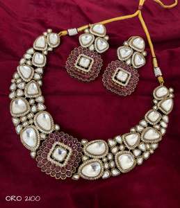 Collar de diamantes americano de moda moderno circón brillante diseñado para mujeres niñas para compromiso de boda - Product Image 3