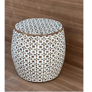 Taille et couleur personnalisées, tabouret solide de haute qualité, console incrustée d'os, pour salon, maison, hôtel, chambre à coucher et atelier - Product Image 1