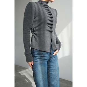 เสื้อคาร์ดิแกนสีแอนทราไซต์แบบรูดปิดเอง - Product Image 2