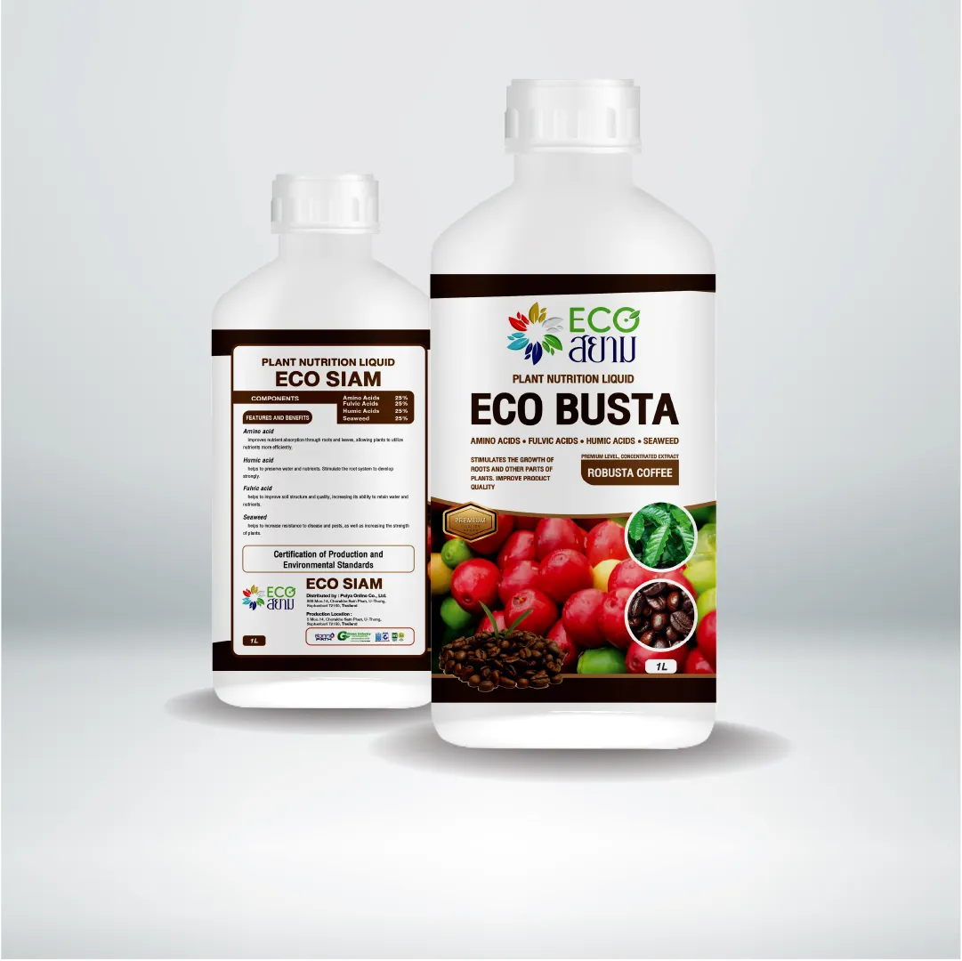 ECO BUSTA Plant Nutrition Liquid Amino Humic Fulvic Seaweed Liquid Fertilizer for Plant Agriculture for Robusta from Thailand