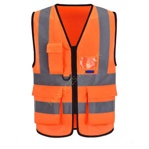 Ventes directes Vêtements de travail de bonne qualité 5 poches avec bandes réfléchissantes Gilet de travail personnalisé pour l'extérieur Coloré Respirant Sûr - Product Image 1