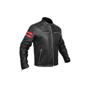 100% veste en cuir nouveauté Biker Design vêtements de sport coupe-vent caractéristique personnalisée Slim Fit couleur veste en cuir - Product Image 3