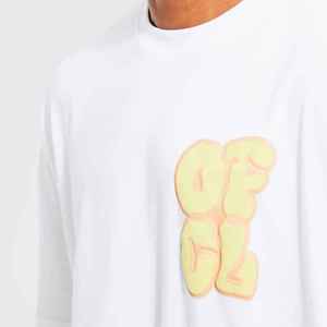 T-shirts de haute qualité avec impression en relief, MOQ faible, coton, sur mesure, vêtements de rue, t-shirts pour hommes avec impression en relief pour adultes - Product Image 3