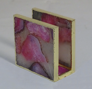 Alta calidad multicolor promocional varios patrones ágata servilletero hogar y cocina posavasos bebida posavasos de piedra - Product Image 4