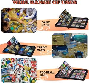 Premium-Sammelkartenordner aus PU-Leder mit Reißverschluss für TCG und <span class=keywords><strong>MTG</strong></span>, mit individuellem Logo, 9 Fächer <span class=keywords><strong>pro</strong></span> Seite, 30 doppelseitige Seiten, 540 Kartenfächer, für Sammelkartenspiele und Sportkarten - Product Image 3