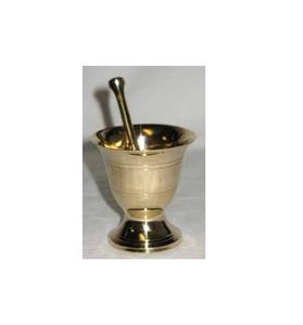 Gold Brass Metal <b>Mortar</b> & Pestle Herb Savor Metal and Brass <b>Mortar</b> & Pestle for Manufacture - Product Image 3