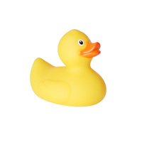 Jouet de bain personnalisé pour bébé, canard de bain jaune de 3 pouces, lesté, flottant, canard en caoutchouc pour course de canards