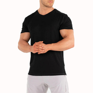 Nueva llegada 2025 ropa personalizada peso pesado cuello redondo transpirable manga corta deportes camiseta hombres de gran tamaño ajuste estampado - Product Image 6