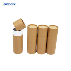 Tube d'emballage rond en carton kraft biodégradable pour poudre, shaker, thé et artisanat - Product Image 3