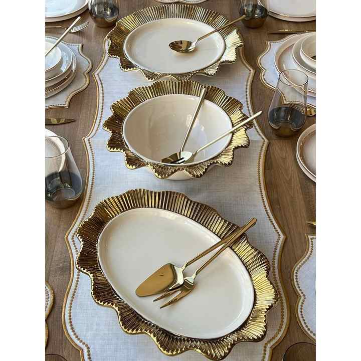 Dining Set Modern Point 87 Pieces for 6 People.