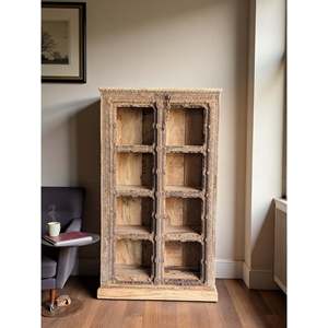 Étagère à livres en bois sur pied pour salon, installation gain de place - Product Image 2