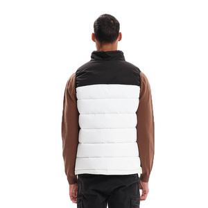 Solid Color Winter Puffer <b>Vest</b> <b>Men</b> Zipper Bubble Breathable Fabric Heated Warm <b>Vest</b> <b>men's</b> <b>vest</b> pocket - Product Image 2
