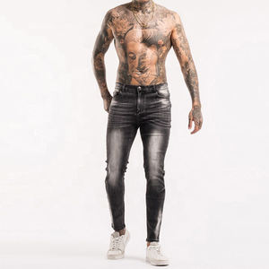 Jeans moulants pour hommes Slim 2024 à la mode couleurs personnalisées pantalon en denim moderne de haute qualité prix de gros bon marché - Product Image 3