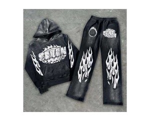 ชุดวอร์มพรีเมียมสำหรับทุกเพศ 100% ผ้าฝ้าย นุ่ม สบาย ใส่ได้ทุกวัน เหมาะสำหรับออกกำลังกาย ระบายอากาศได้ดี น้ำหนักปานกลาง - Product Image 2