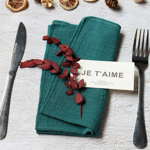 Bảng trang trí nội thất vải khăn ăn bông vải khăn ăn mềm gạc mùa thu ăn tối Khăn ăn cho Giáng sinh tiệc cưới - Product Image 4