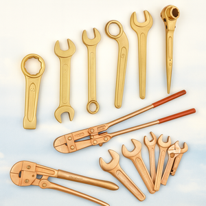 Không phát ra tia lửa đôi mở End cờ lê berili đồng nhôm Bronze Explosion Proof Flat cờ lê công cụ cho khí hóa dầu - Product Image 4