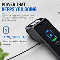 Terminal de point de vente portable Android 16, lecteur de code QR NFC, imprimante thermique de reçus 58 mm, Bluetooth 4G WiFi SUNTEK SM6