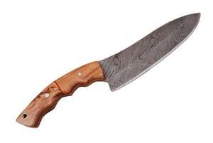 Recién llegado, precio barato, último diseño, cuchillo de Chef de Damasco hecho a mano, mango de madera, cuchillo de cocina afilado - Product Image 3