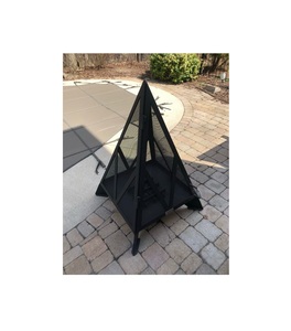 Handmade <b>cast</b> <b>iron</b> fire pit with rustic patina finish farmhouse outdoor garden patio decorative backyard heating evenings - Product Image 6