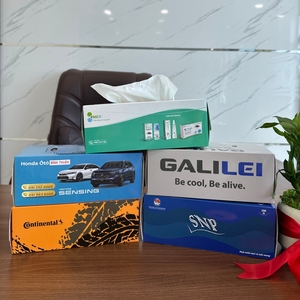 Caja de pañuelos de pulpa de madera virgen de 2 capas versátil personalizada diseño elegante suave y fuerte para todas las industrias - Product Image 2