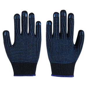 Gant en latex rouge économique Équipement de protection en tricot de coton Jardinage industriel Construction Sécurité Gants de travail - Product Image 3