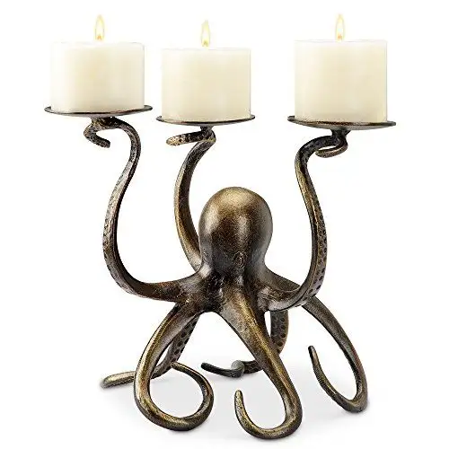 Octopus Form Messing Antike Finishing Kerzenhalter Home Decoration Artikel Hochwertiges Material Großhandel Menge