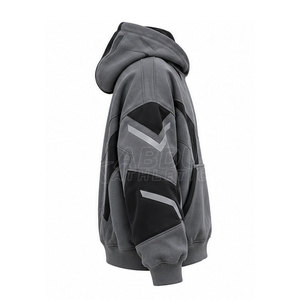 Minimalist <b>Men</b> Oversized Pullover <b>Hoodie</b> With <b>Thick</b> Fabric Ribbed Hem And Modern Casual Apparel Design For Wholesale - Product Image 6