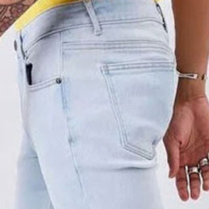 Nuevos Jeans Casuales de Mezclilla Negra para Hombre, Corte Regular, Recubiertos, Lavados, Ajustados, Rectos - Product Image 5