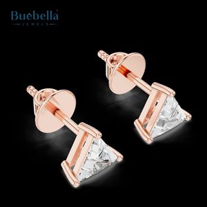 Hop Selling 925 Sterling Silver Full Triangle Diamond Earring para mujer - Product Image 4