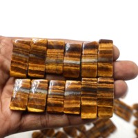 Pierre précieuse œil de tigre 100% naturelle, paire de pierres précieuses œil de tigre de qualité supérieure, anneaux en cristal œil de tigre, pendentifs, fabrication de bijoux, pierre œil de tigre en vrac