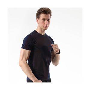 Camiseta Básica de Algodón al por Mayor para Hombre, Lisa, de Tela Suave y Duradera, Proveedor de Logotipos Personalizados - Product Image 2
