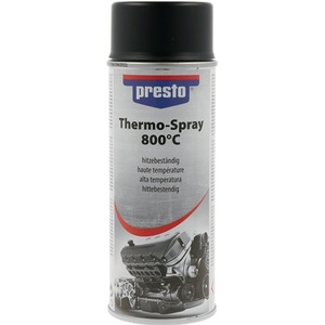 Bombe de peinture thermique PRESTO Professional 800C 400 ml Peintures acryliques noires - Product Image 1