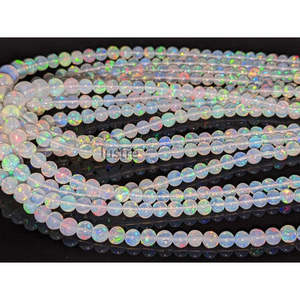 100% Natural Ethiopian Welo Fire <b>Opal</b> Beads 4.5-6.5 mm Loose Crystal Ethiopian <b>Opal</b> Beads - Product Image 1