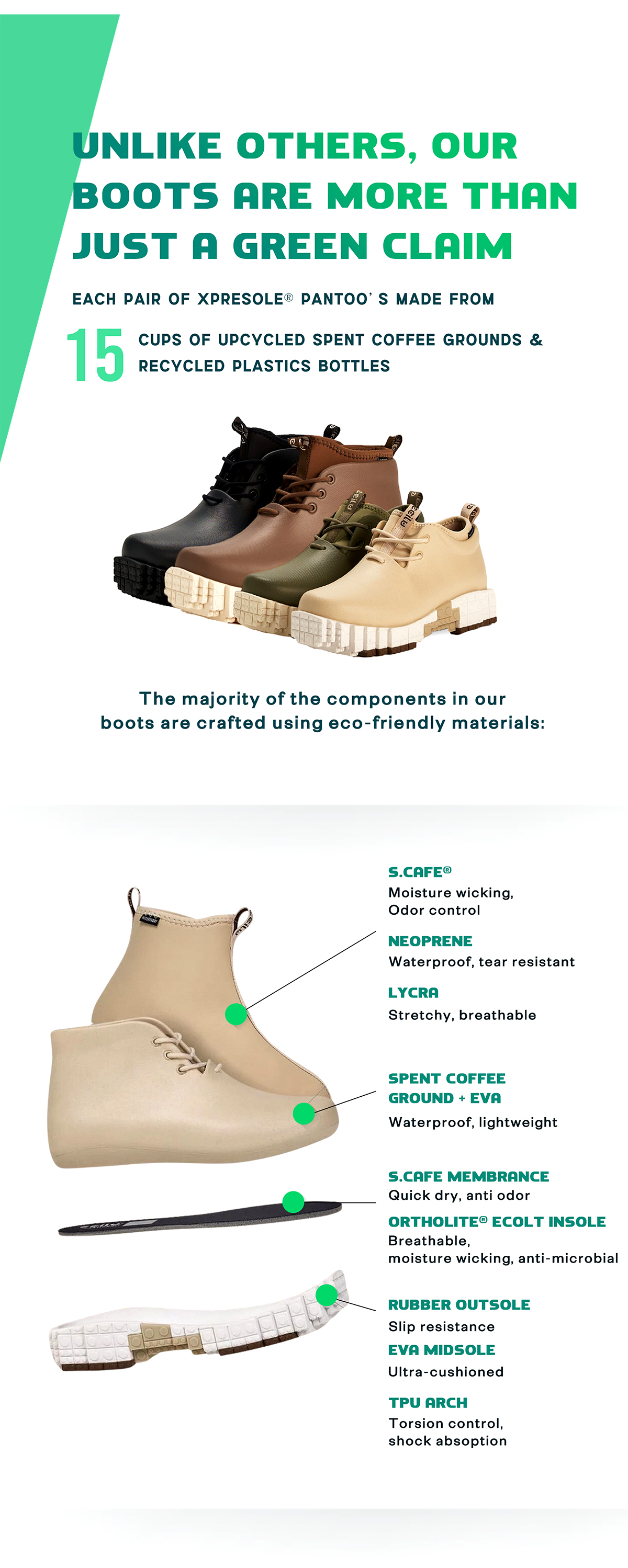 Ccilu Sustainable Hybrid Shoes BB11 Eco-Friendly Durable