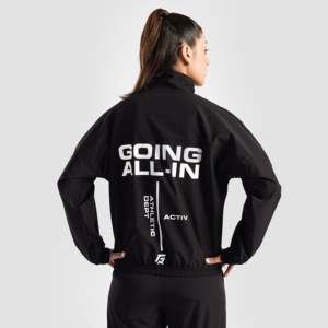 Chaqueta Arctic Flex Negra para Otoño con Cuello Alto y Revestimiento Impermeable - Product Image 1