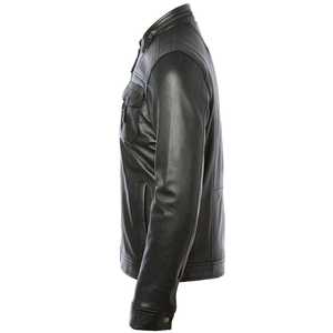 Diseño superior 100% Chaqueta de invierno de manga larga con cuello levantado de cuero de alta calidad para hombre Diseño personalizado disponible a un precio razonable - Product Image 2