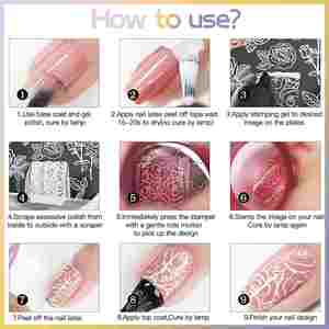 Nail Stamping Plate Rectangle Stainless Steel Stencils for Young <b>Girl</b> Nail Art by NICOLE <b>DIARY</b> - Product Image 6
