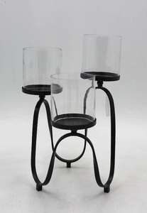 Nouveau design du fabricant en métal argenté fait à la main taille personnalisable bougeoir de noël porte-lanterne décoratif pour la maison en bois - Product Image 3