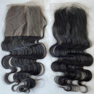 Cuticule brute vietnamienne alignée extension de cheveux humains vierges fermetures de dentelle frontales Remy corps vague naturelle fermeture de dentelle frontales - Product Image 6