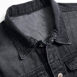 แจ็กเก็ตยีนส์ผ้าฝ้าย100% ระบายอากาศสไตล์ลำลองสำหรับฤดูหนาวกลางแจ้งกำหนดโลโก้ได้เอง - Product Image 3