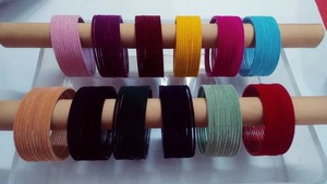 Ensemble de bracelets en métal velours, 24 bracelets en 12 couleurs, bijoux de mariée indiens traditionnels, tailles 2-4 à 2-12, accessoire pour femme de faveur de mariage - Product Image 5