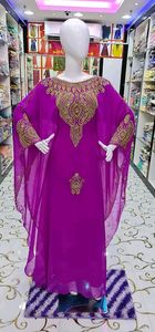 Farasha caftan de Dubaï beau caftan rouge caftan traditionnel musulman perles en pierre travail à la main caftan design marocain caftan2024 - Product Image 3