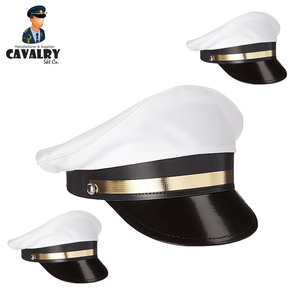 <b>White</b> & <b>Black</b> Color Women <b>Hat</b> With Embroidery Different Design Lady Officer <b>Hats</b> by CAVALRY SKT COMPANY - Product Image 3