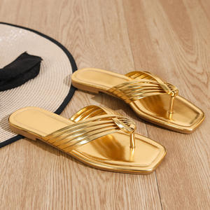 Sandalias Planas de Playa para Mujer, Antideslizantes, de Suela Suave, Chanclas Casuales para Vacaciones de Verano, Zapatos de Secado Rápido - Product Image 2